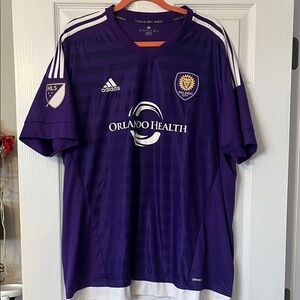 Adidas MLS Orlando Soccer Jersey - Purple Athletic Top